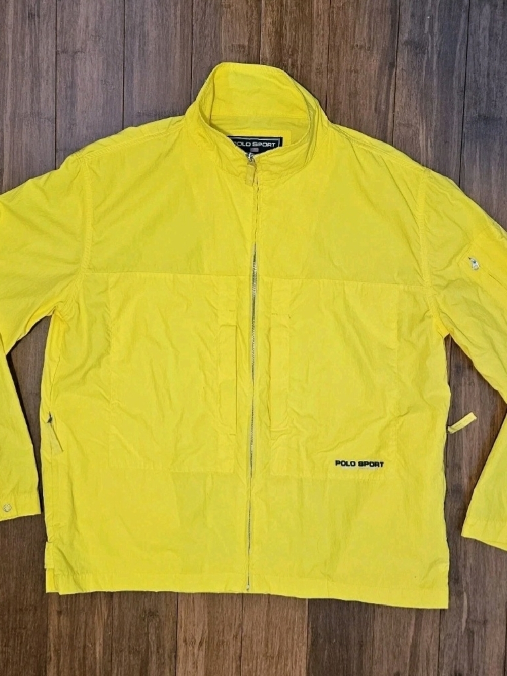 Polo by Ralph Lauren Men’s Yellow Zip-Front Jacket Vintage 90's